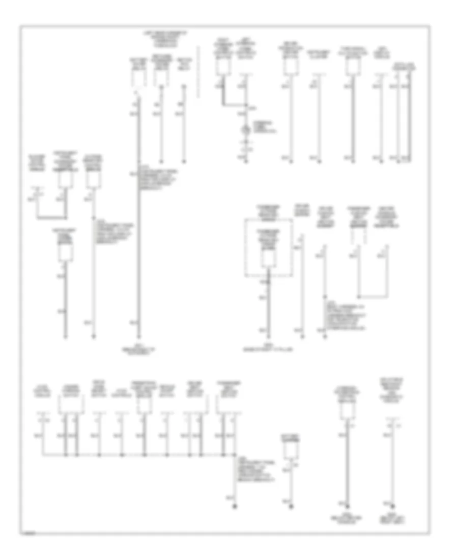 Ground Distribution Wiring Diagram (3 of 4) for Chevrolet Spark EV LT 2014