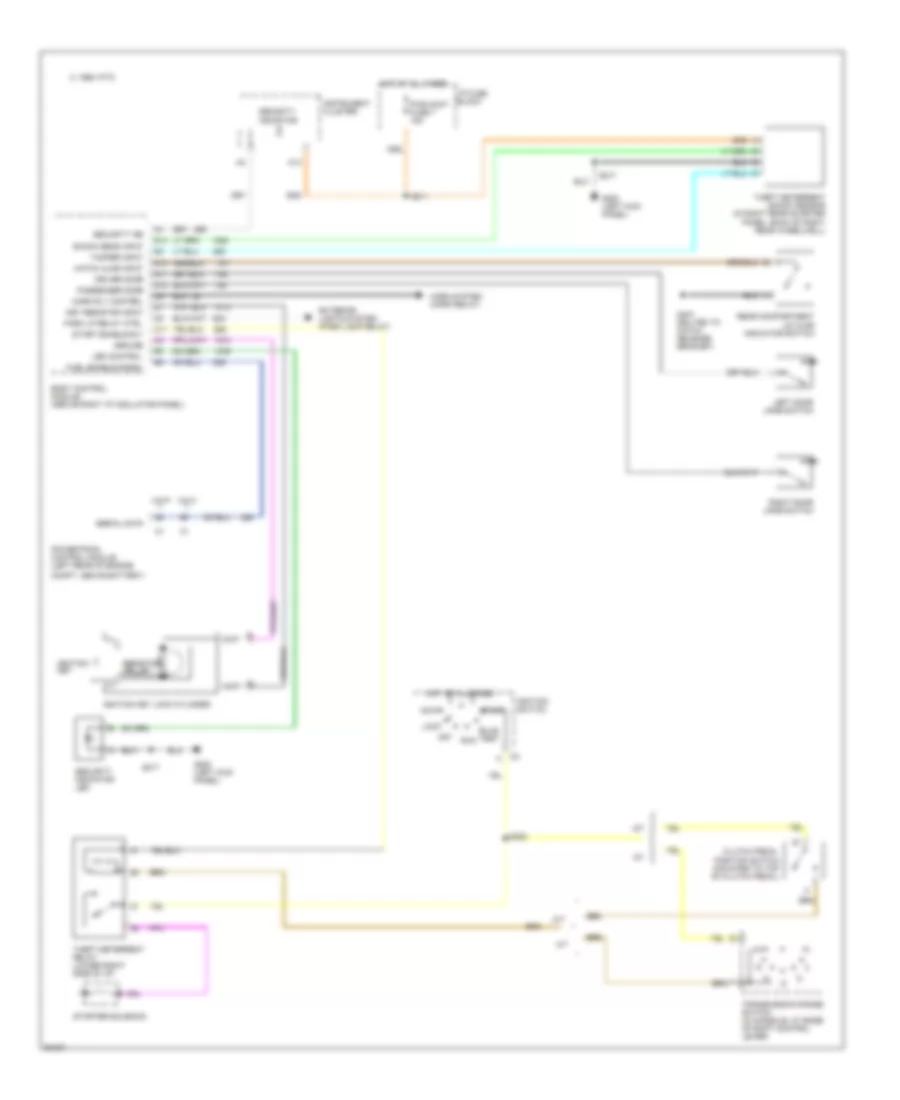 Anti-theft Wiring Diagram for Chevrolet Camaro RS 1997