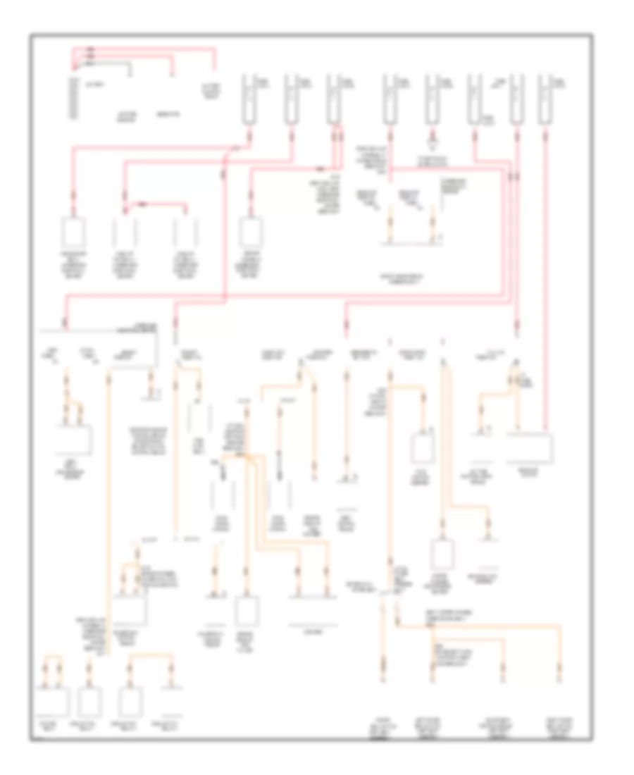 Power Distribution Wiring Diagram 1 of 3 for Chevrolet Camaro RS 1997