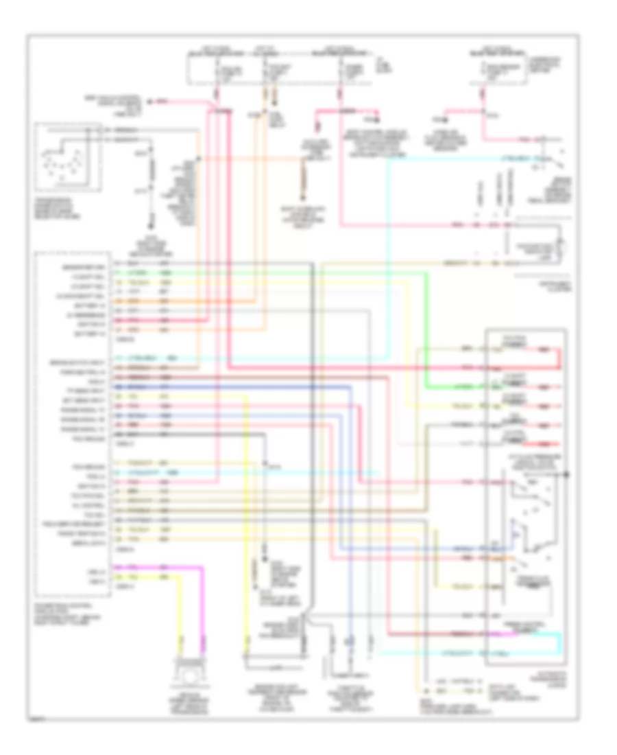 5 7L VIN P Transmission Wiring Diagram A T for Chevrolet Camaro RS 1997