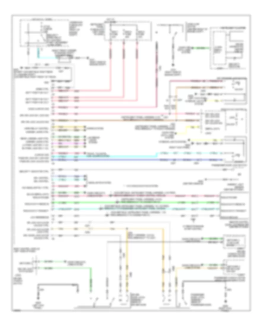Forced Entry Wiring Diagram for Chevrolet Camaro LS 2013