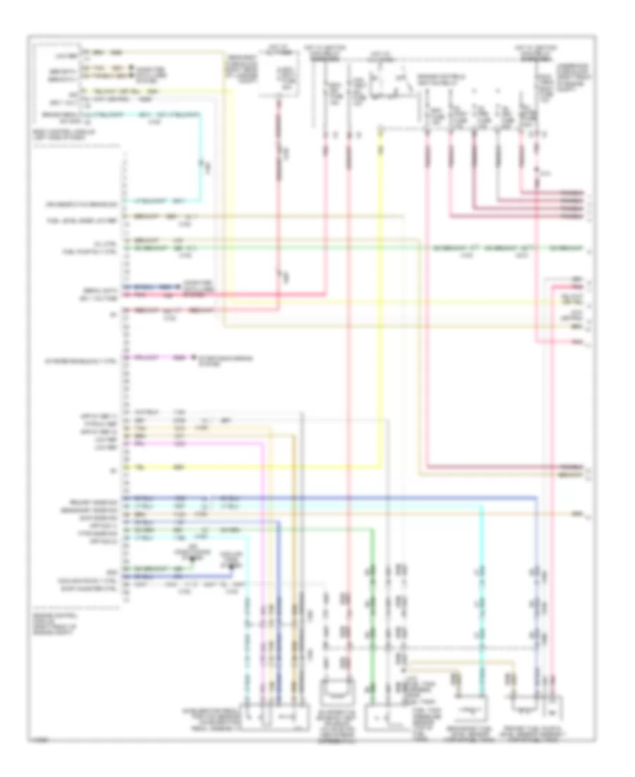 6.2L VIN P, Engine Performance Wiring Diagram (1 of 5) for Chevrolet Camaro LS 2013