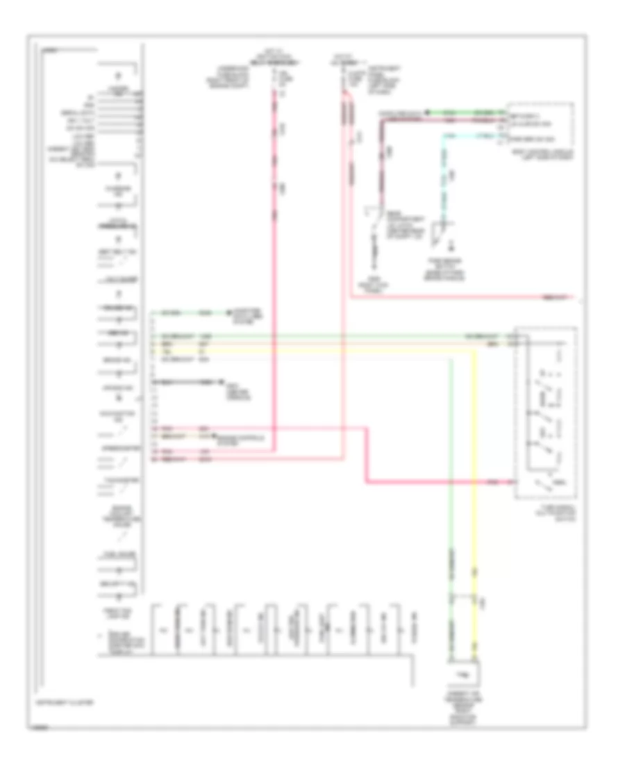 Instrument Cluster Wiring Diagram (1 of 2) for Chevrolet Camaro LS 2013