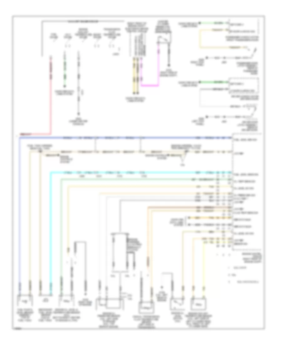 Instrument Cluster Wiring Diagram 2 of 2 for Chevrolet Camaro LS 2013