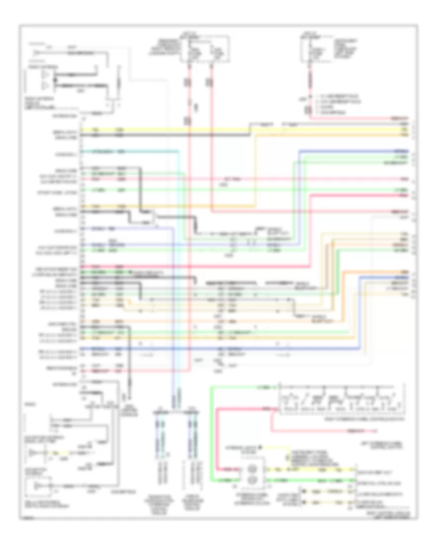 Navigation Wiring Diagram with Amplifier 1 of 3 for Chevrolet Camaro LS 2013