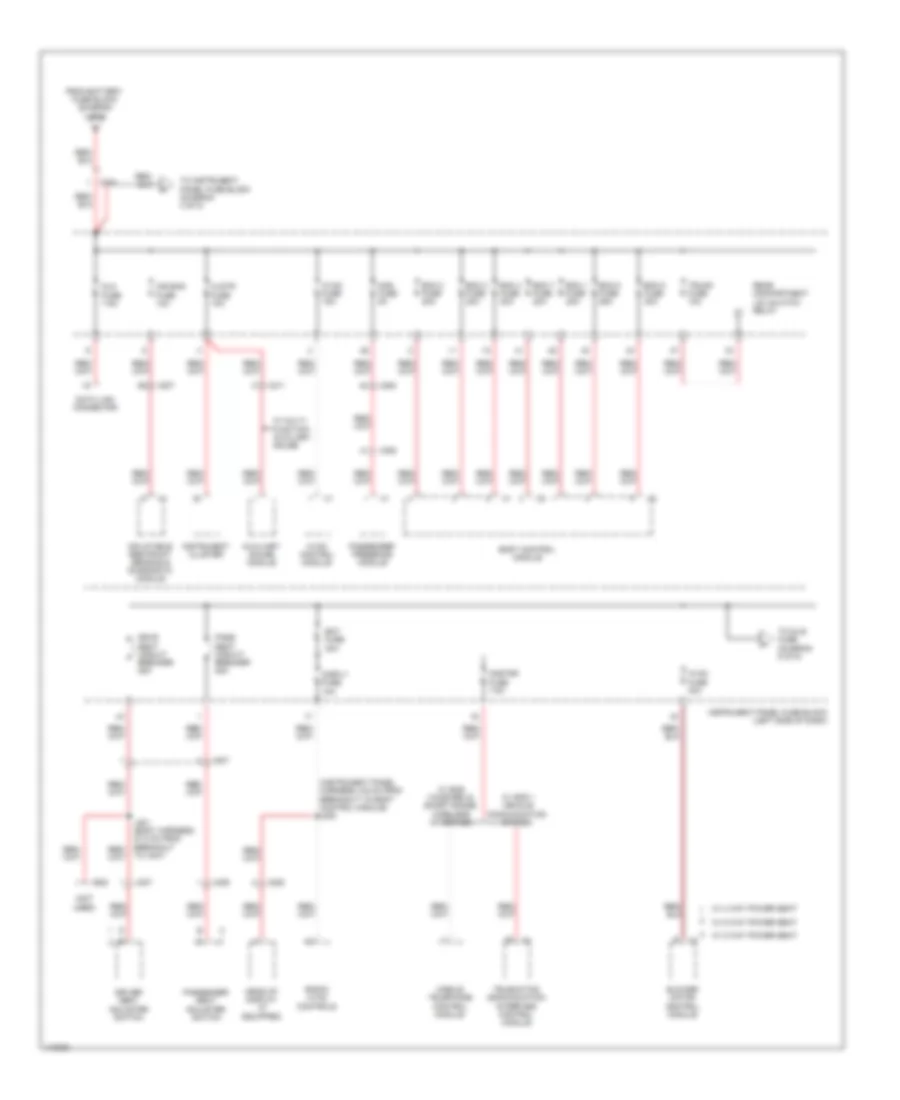 Power Distribution Wiring Diagram (3 of 5) for Chevrolet Camaro LS 2013