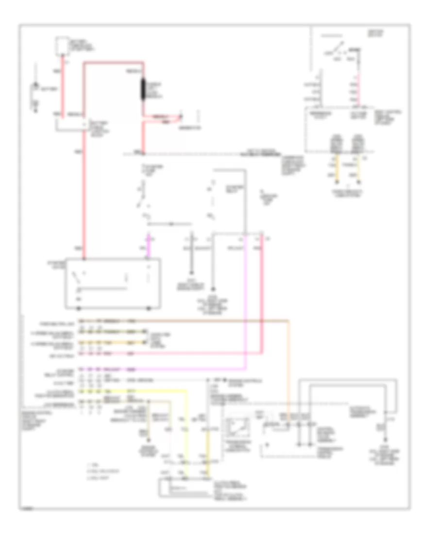 Starting Wiring Diagram for Chevrolet Camaro LS 2013