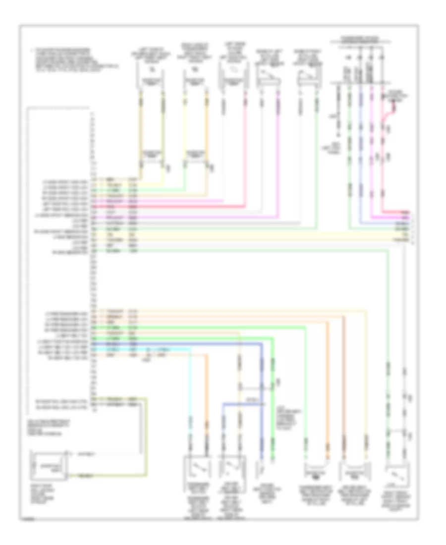 Supplemental Restraints Wiring Diagram 1 of 2 for Chevrolet Camaro LS 2013