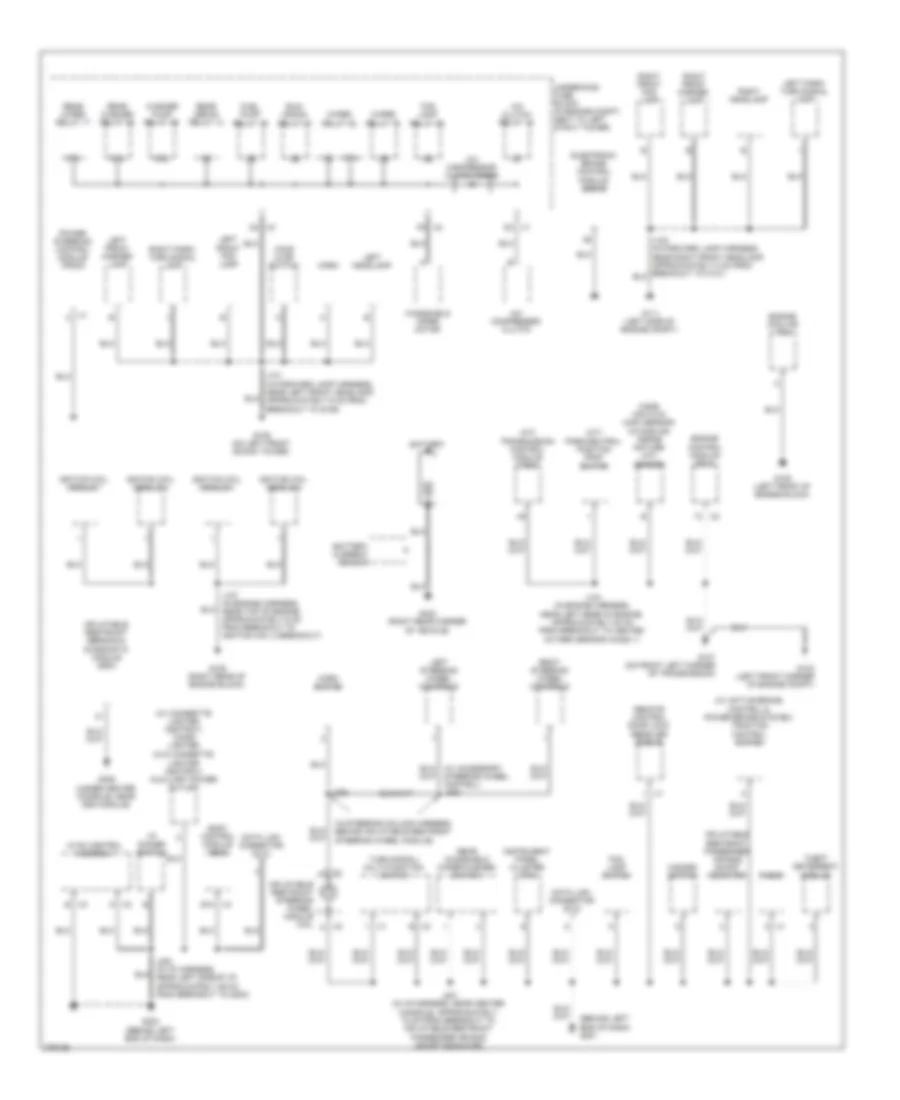 Ground Distribution Wiring Diagram 1 of 2 for Chevrolet HHR SS 2008