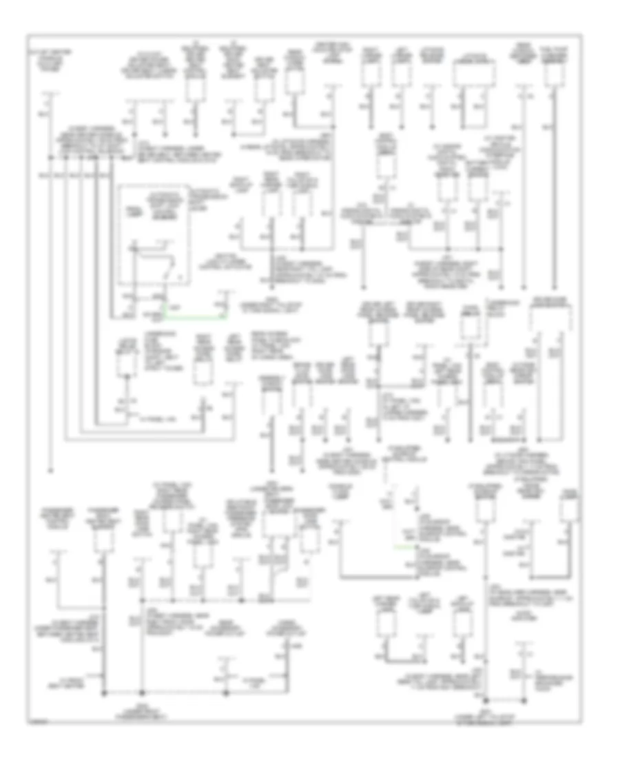 Ground Distribution Wiring Diagram 2 of 2 for Chevrolet HHR SS 2008