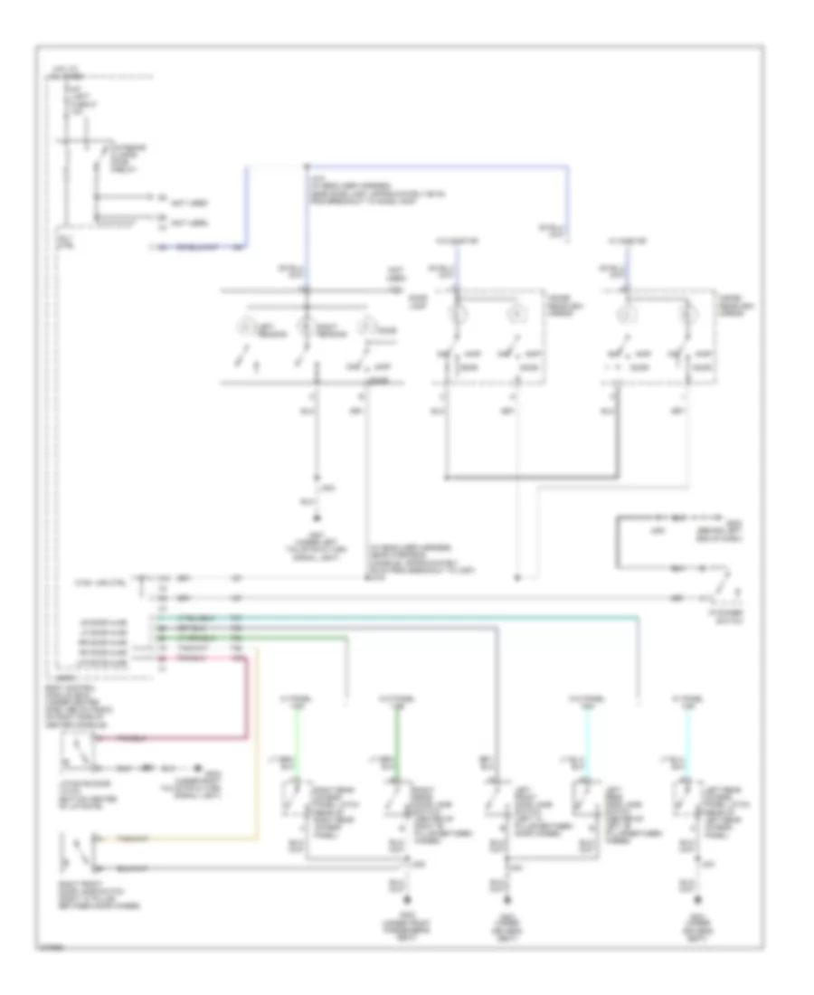 Courtesy Lamps Wiring Diagram for Chevrolet HHR SS 2008