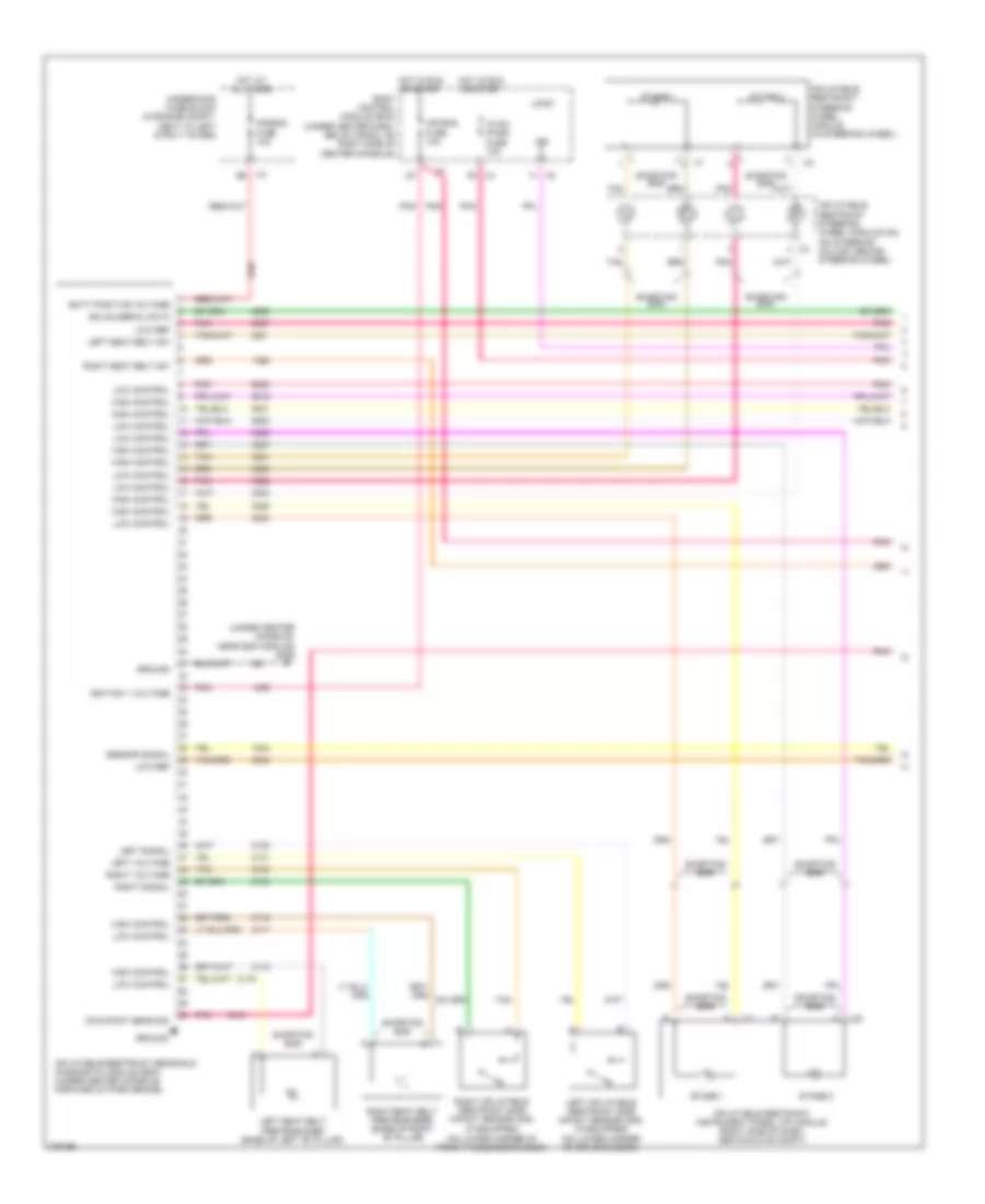Supplemental Restraints Wiring Diagram 1 of 2 for Chevrolet HHR SS 2008