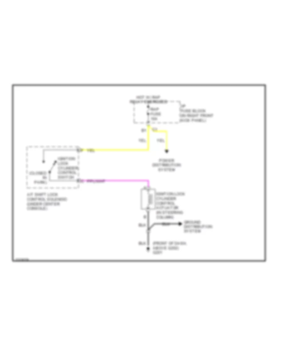 Ignition Lock Solenoid Wiring Diagram for Chevrolet Monte Carlo LS 2006