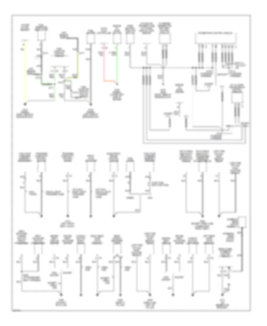 Ground Distribution Wiring Diagram, Except Hybrid (2 of 4) for Chevrolet Cab  Chassis Silverado 3500 2005