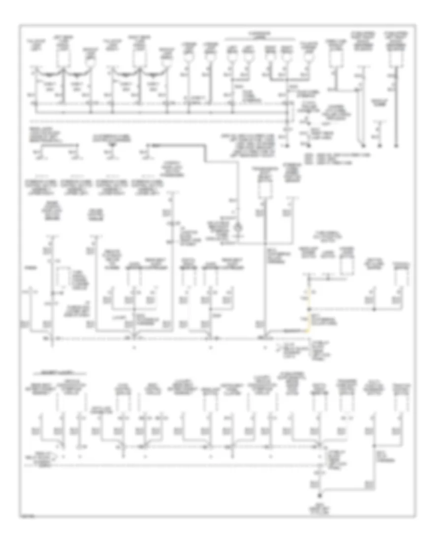 Ground Distribution Wiring Diagram Except Hybrid 3 of 4 for Chevrolet Cab  Chassis Silverado 2005 3500
