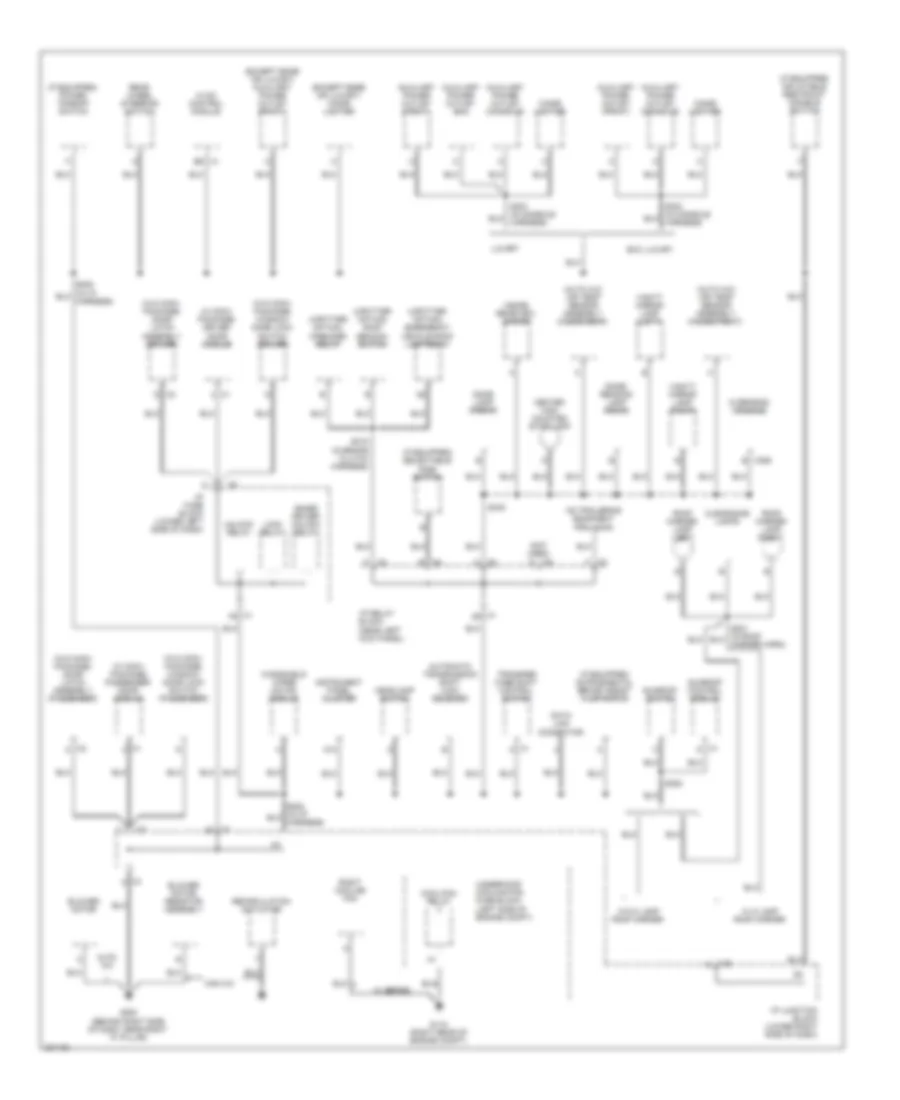Ground Distribution Wiring Diagram Except Hybrid 4 of 4 for Chevrolet Cab  Chassis Silverado 2005 3500