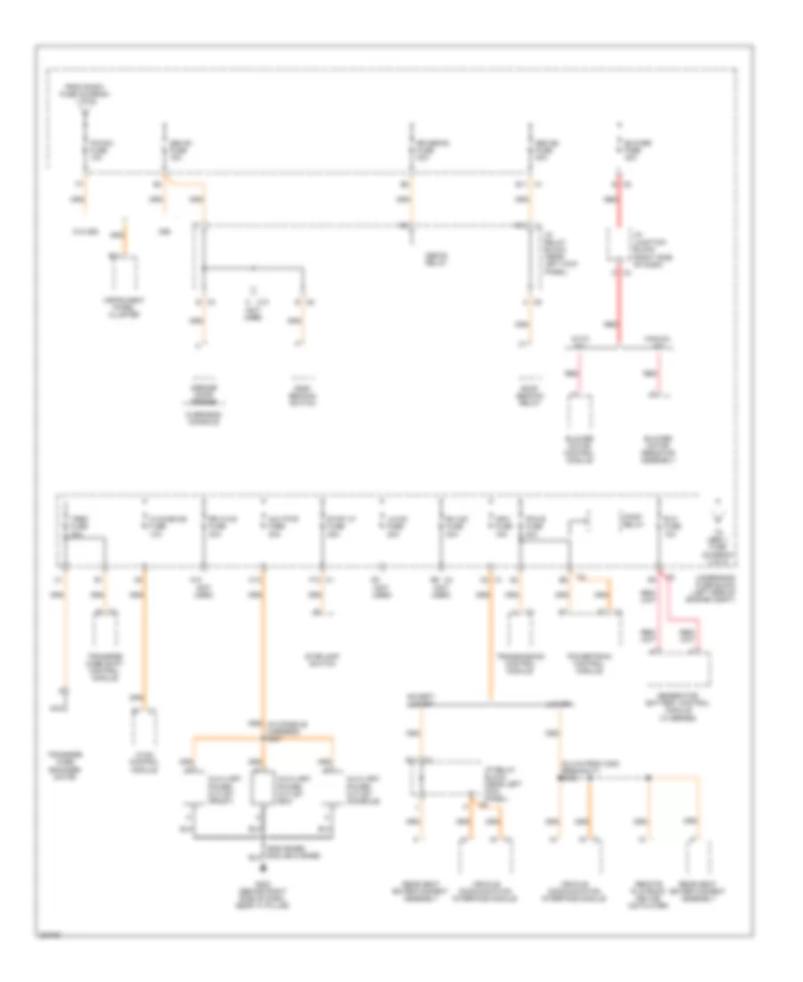 8 1L VIN G Power Distribution Wiring Diagram Except Hybrid 2 of 6 for Chevrolet Cab  Chassis Silverado 2005 3500