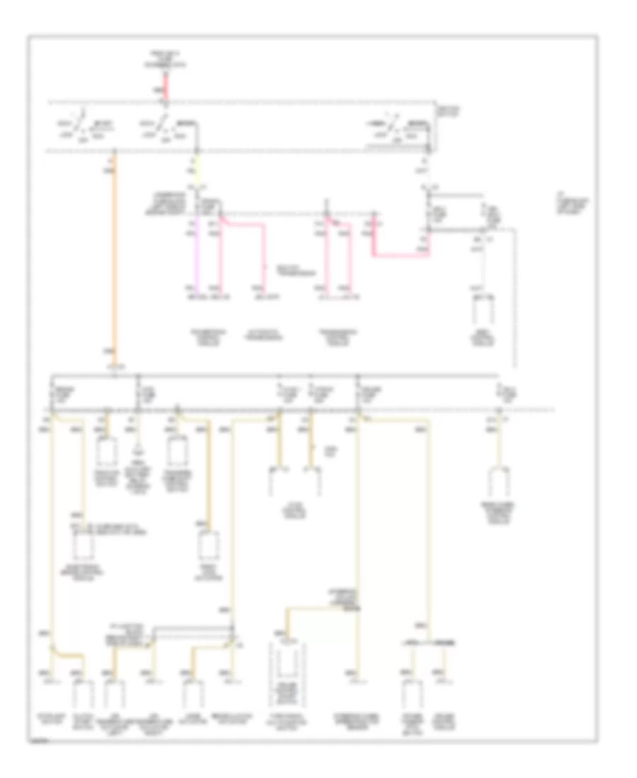 8 1L VIN G Power Distribution Wiring Diagram Except Hybrid 5 of 6 for Chevrolet Cab  Chassis Silverado 2005 3500