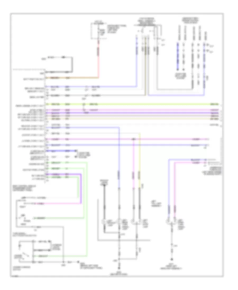 Exterior Lamps Wiring Diagram (1 of 2) for Chevrolet Spark LS 2014