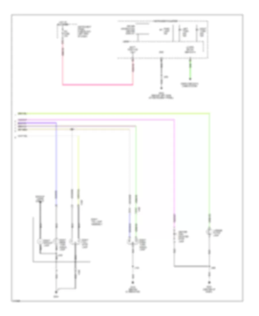 Exterior Lamps Wiring Diagram (2 of 2) for Chevrolet Spark LS 2014