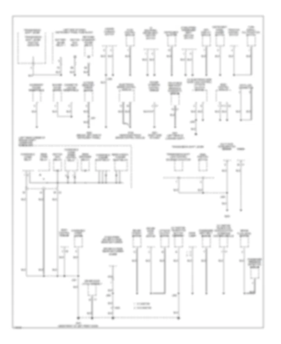 Ground Distribution Wiring Diagram (2 of 3) for Chevrolet Spark LS 2014