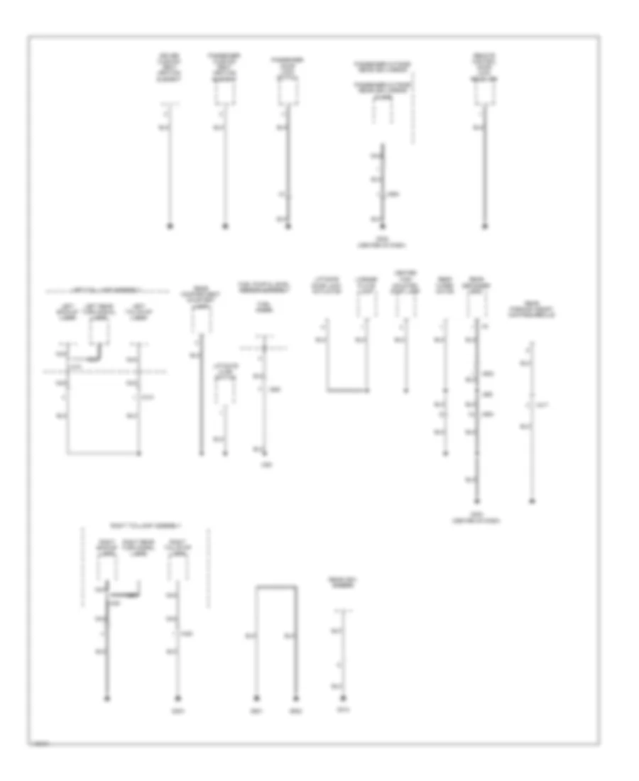Ground Distribution Wiring Diagram (3 of 3) for Chevrolet Spark LS 2014