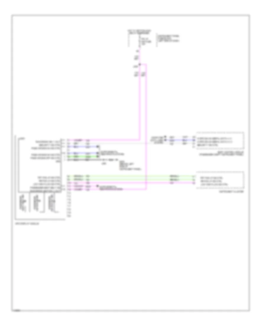 Information Display Wiring Diagram for Chevrolet Spark LS 2014