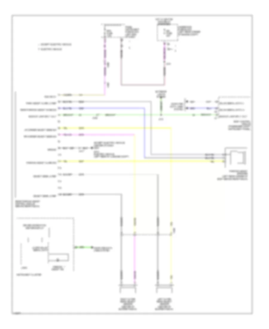 Parking Assistant Wiring Diagram for Chevrolet Spark LS 2014