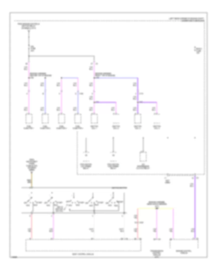 Power Distribution Wiring Diagram (2 of 5) for Chevrolet Spark LS 2014