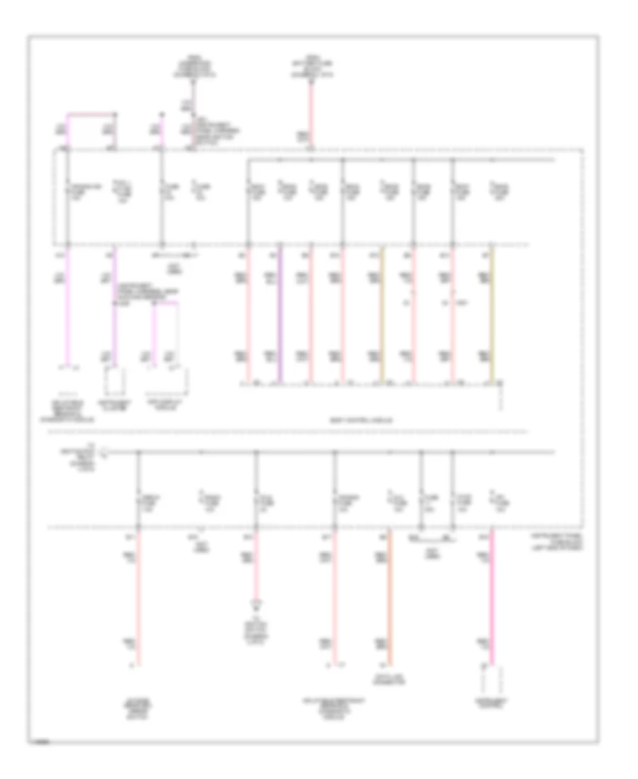 Power Distribution Wiring Diagram 5 of 5 for Chevrolet Spark LS 2014