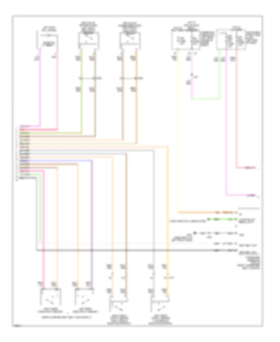Supplemental Restraints Wiring Diagram 2 of 3 for Chevrolet Spark LS 2014