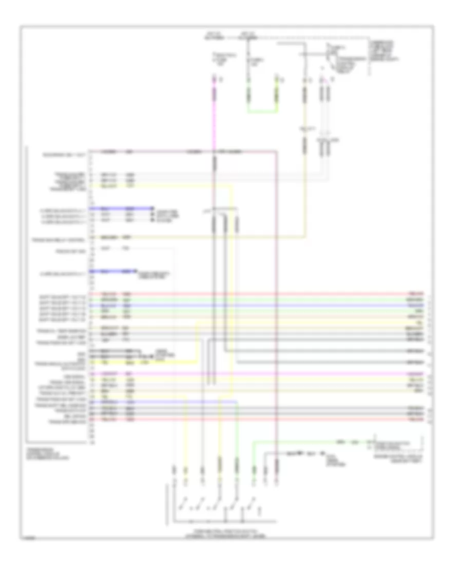 Transmission Wiring Diagram 1 of 2 for Chevrolet Spark LS 2014