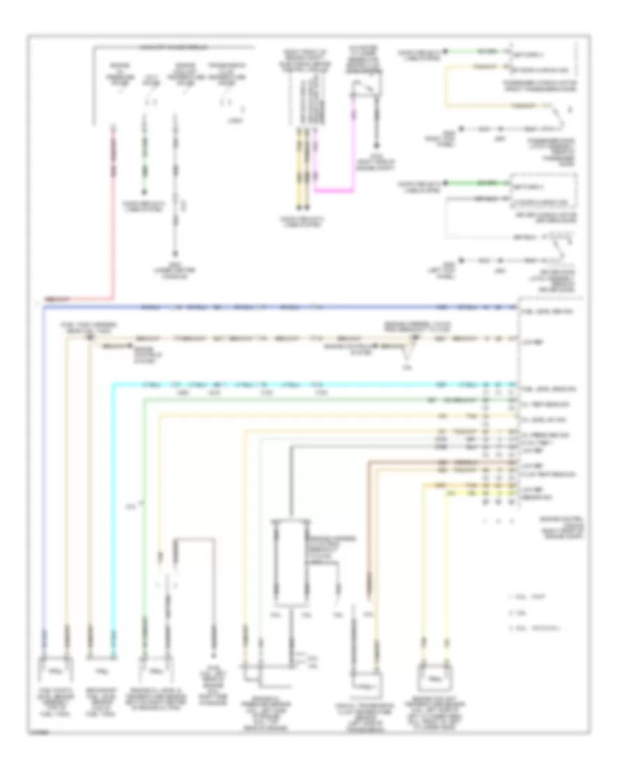Instrument Cluster Wiring Diagram 2 of 2 for Chevrolet Camaro LS 2012