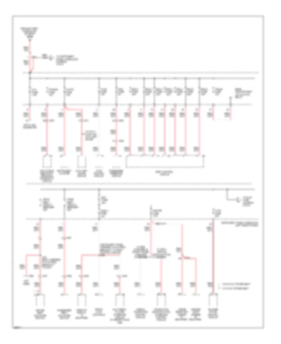 Power Distribution Wiring Diagram (3 of 5) for Chevrolet Camaro LS 2012