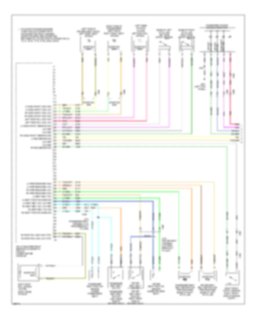 Supplemental Restraints Wiring Diagram 1 of 2 for Chevrolet Camaro LS 2012