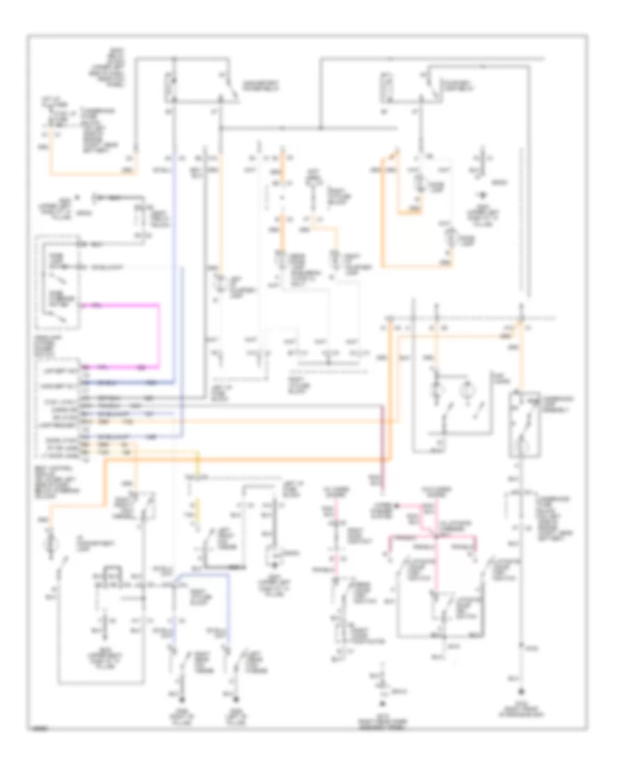 Courtesy Lamps Wiring Diagram Base for Chevrolet Tahoe 2002