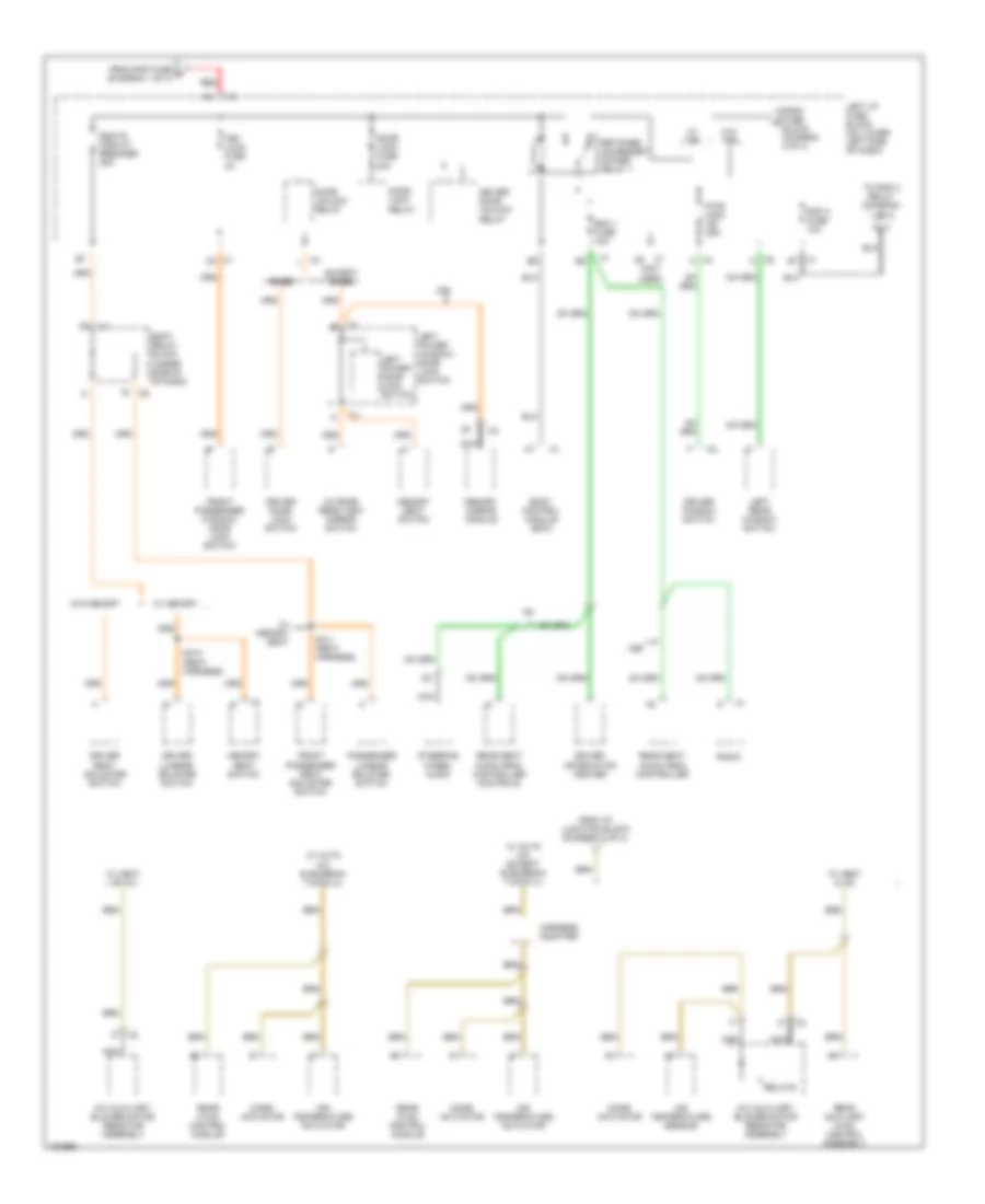 Power Distribution Wiring Diagram (4 of 4) for Chevrolet Tahoe 2002