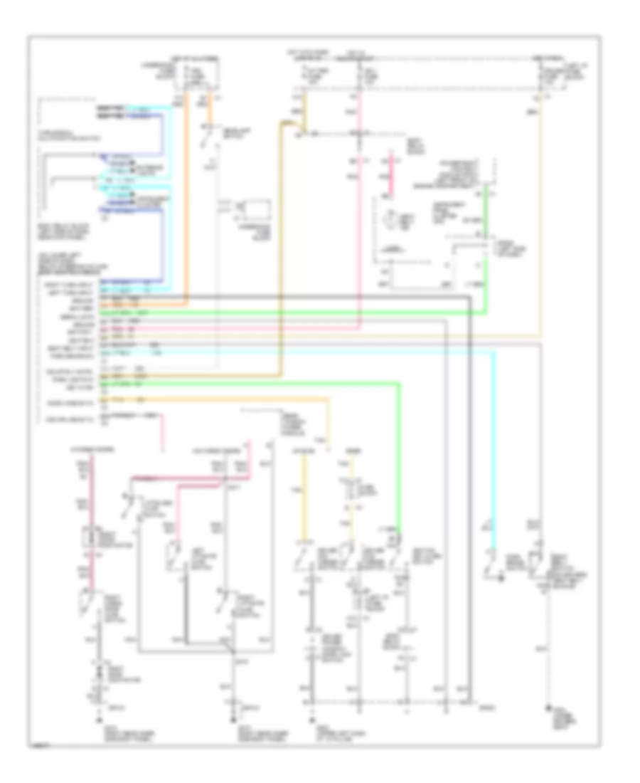 Warning System Wiring Diagrams for Chevrolet Tahoe 2002
