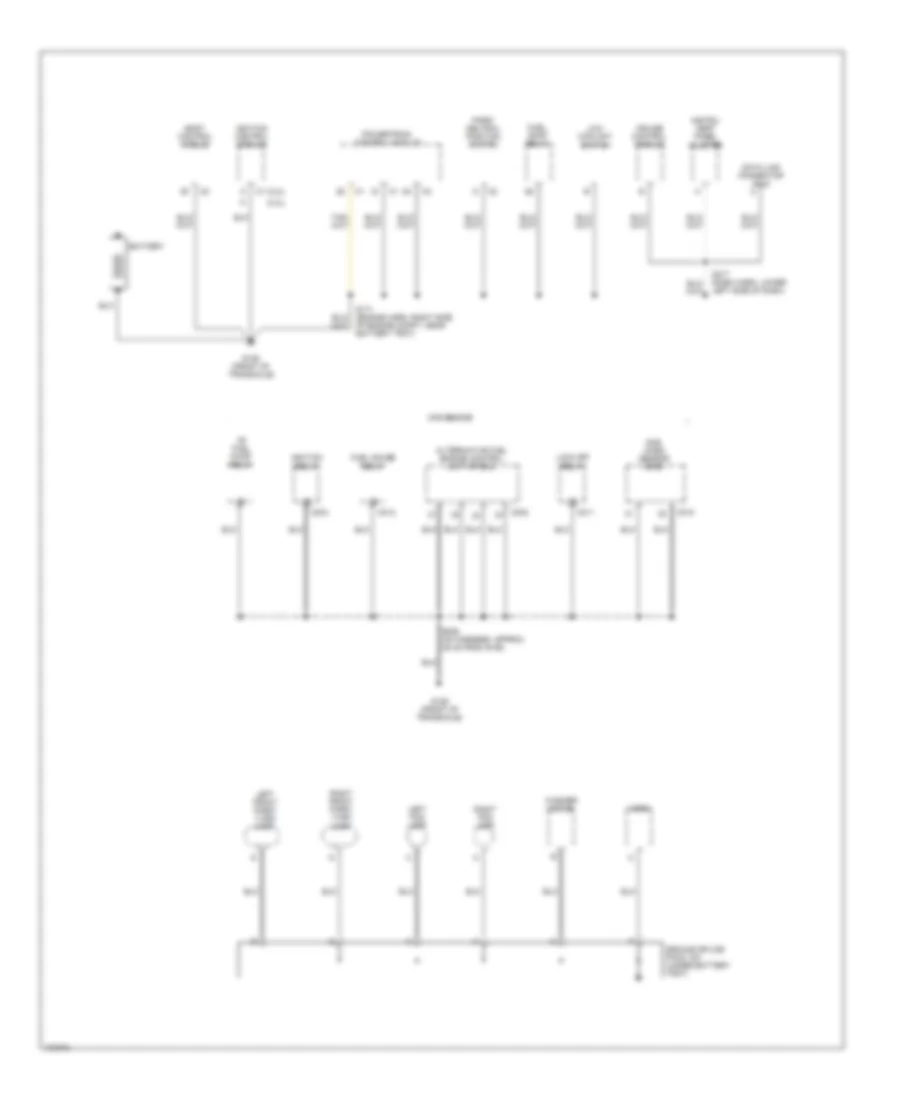 Ground Distribution Wiring Diagram 1 of 3 for Chevrolet Cavalier 2000
