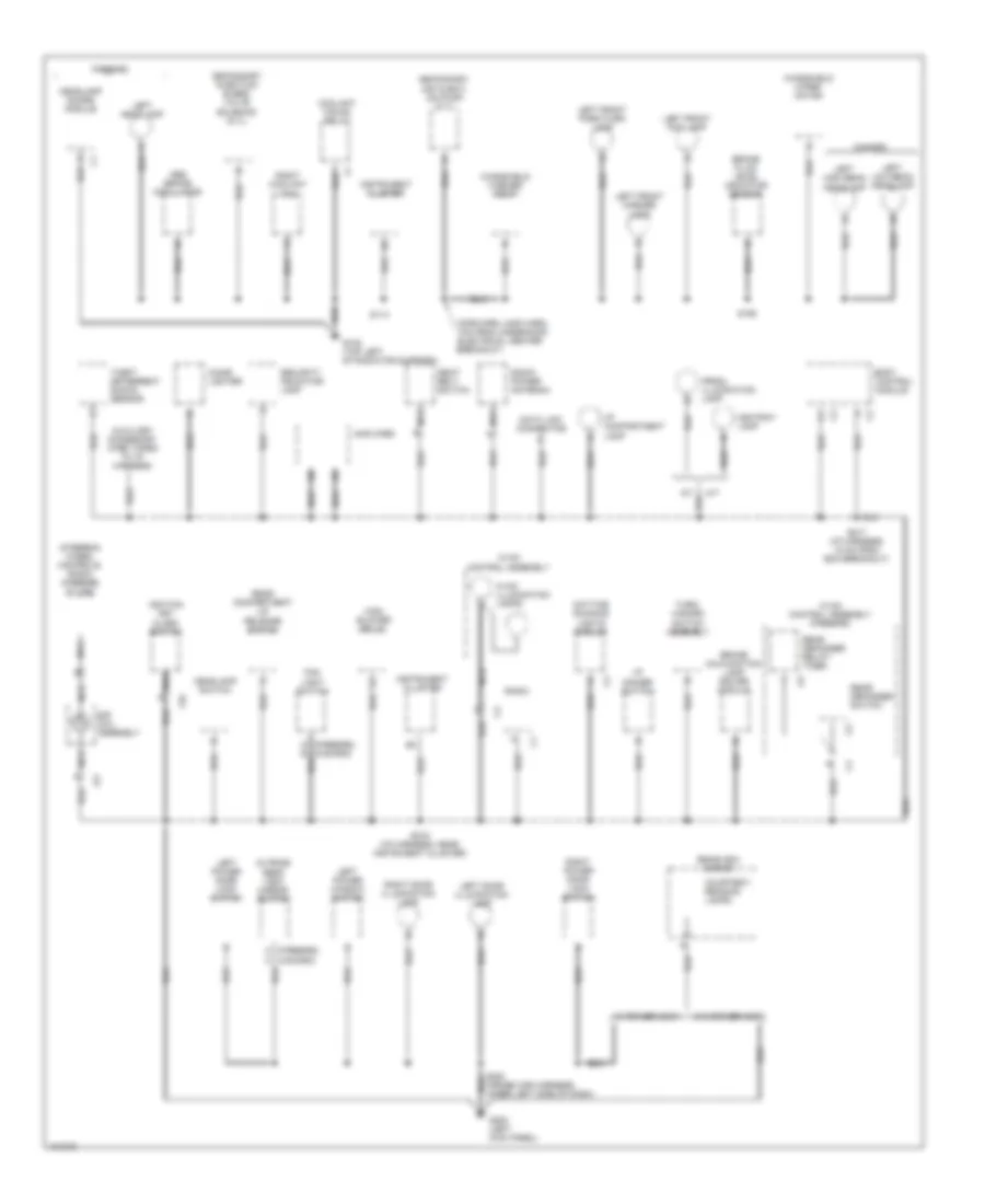 Ground Distribution Wiring Diagram 2 of 3 for Chevrolet Camaro SS 1998
