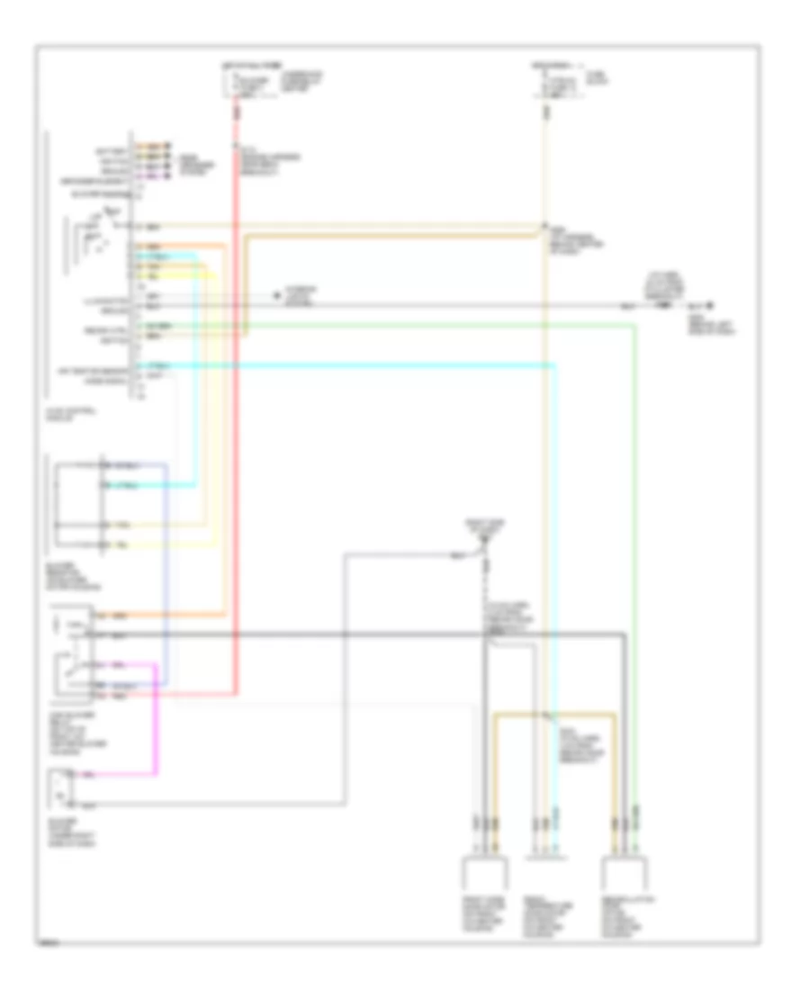 Heater Wiring Diagram for Chevrolet Suburban C1998 2500