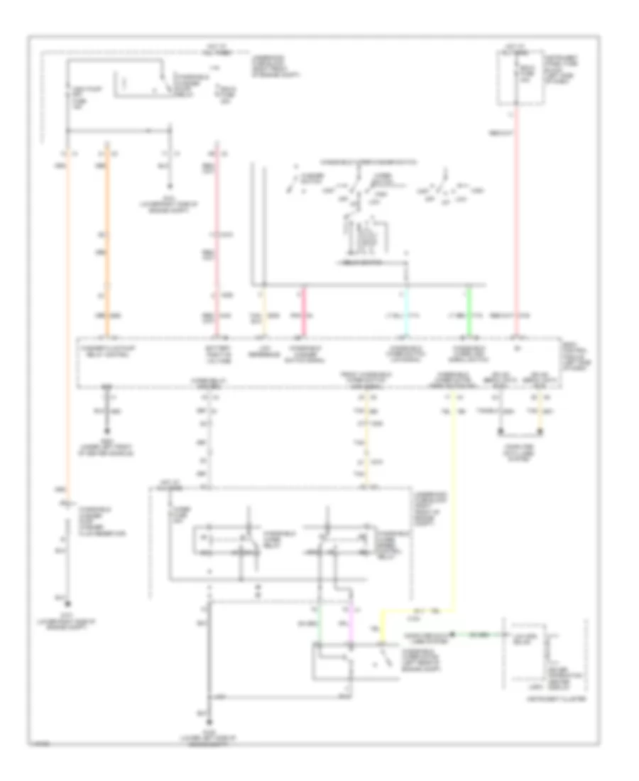 Электросхема стеклоочистителя, дворников и омывателя для Chevrolet Camaro ZL1 2014