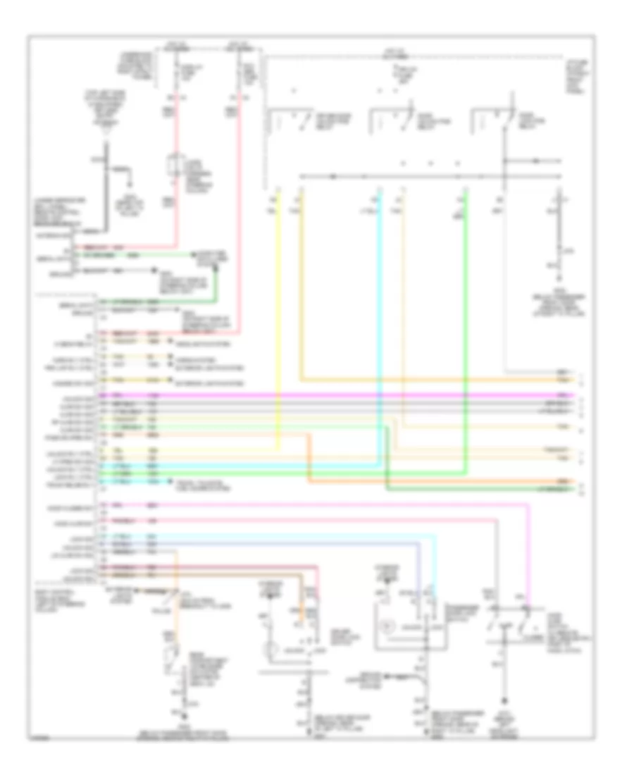 Forced Entry Wiring Diagram 1 of 2 for Chevrolet Impala LS 2008