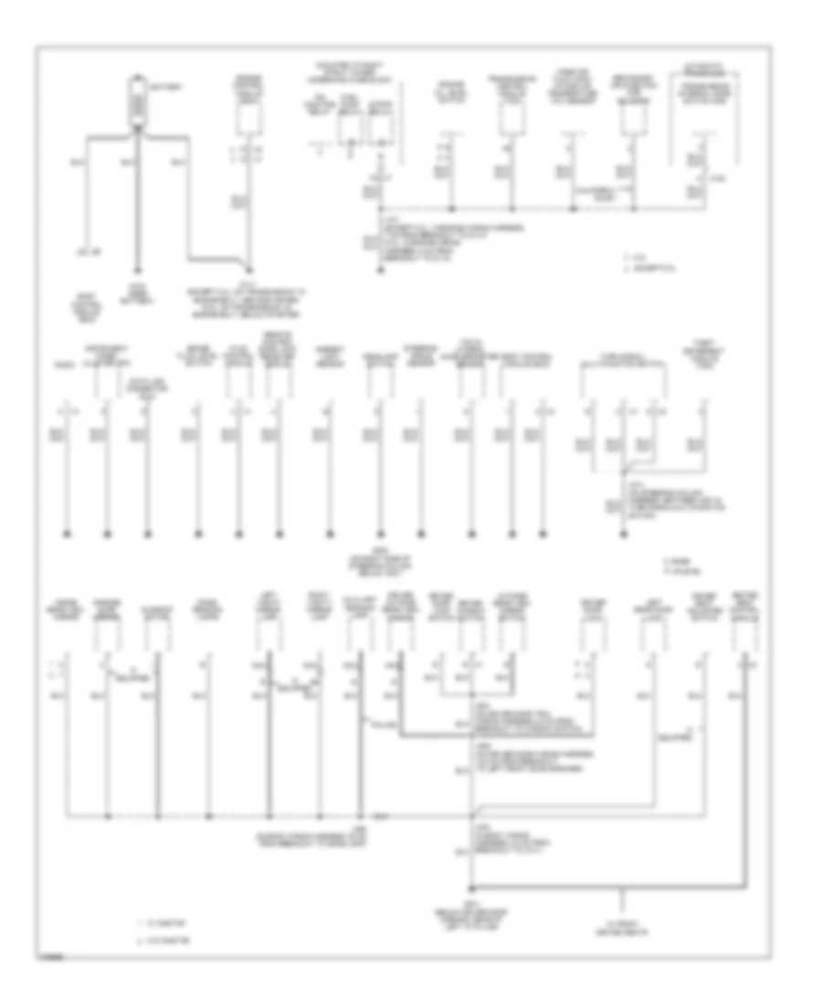 Ground Distribution Wiring Diagram 1 of 3 for Chevrolet Impala LS 2008