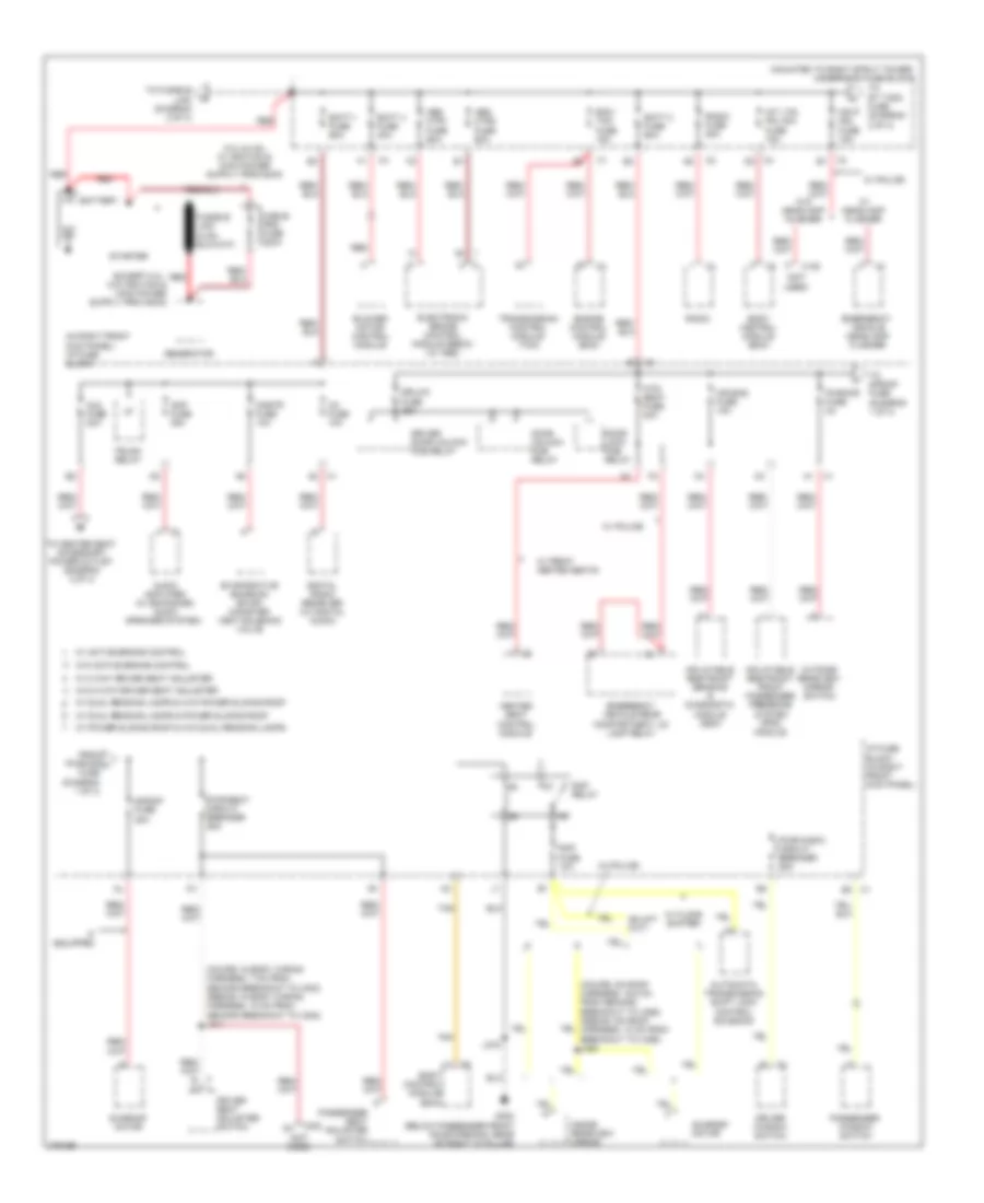 Power Distribution Wiring Diagram 1 of 4 for Chevrolet Impala LS 2008