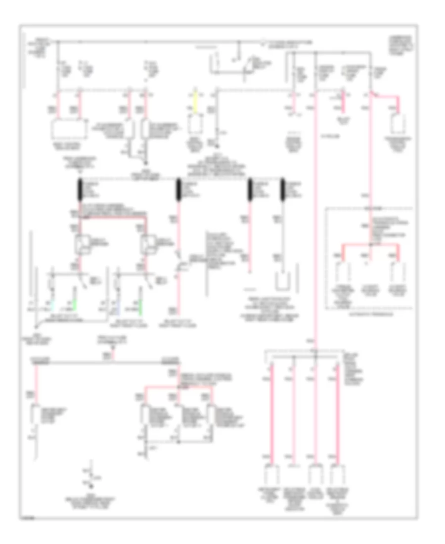 Power Distribution Wiring Diagram (2 of 4) for Chevrolet Impala LS 2008