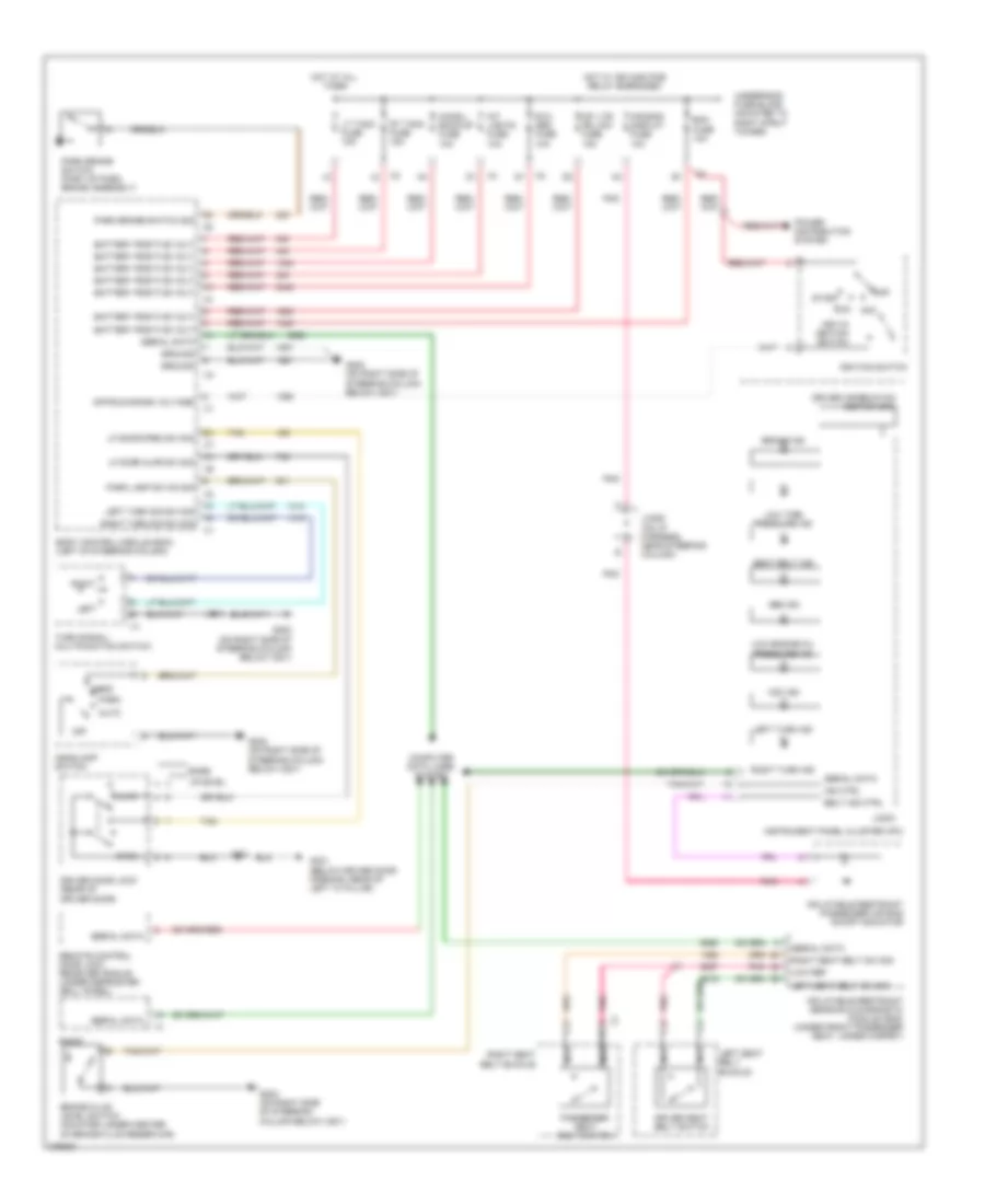 Warning Systems Wiring Diagram for Chevrolet Impala LS 2008