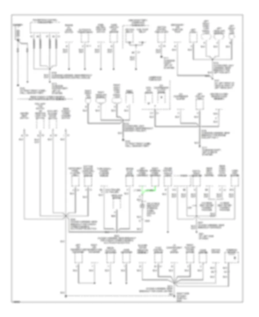 Ground Distribution Wiring Diagram 1 of 3 for Chevrolet Venture 2005