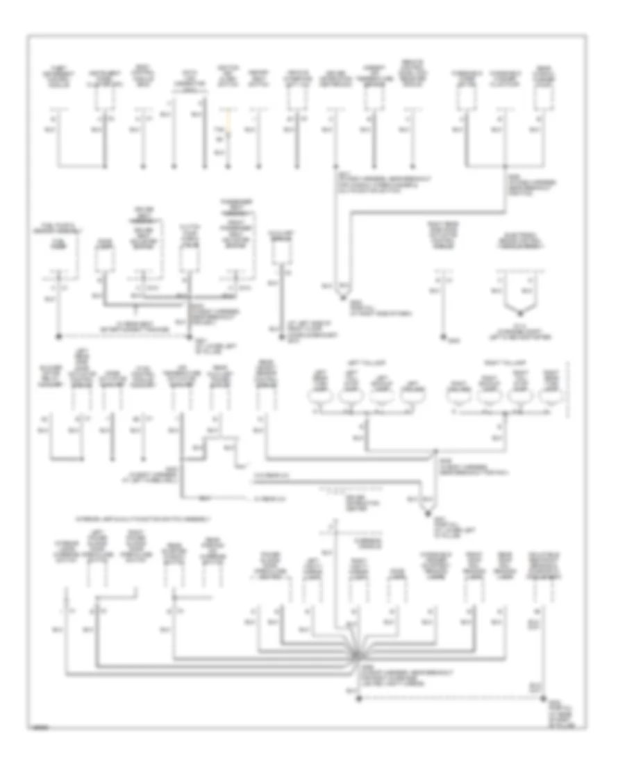 Ground Distribution Wiring Diagram 2 of 3 for Chevrolet Venture 2005