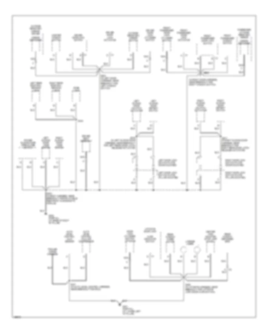 Ground Distribution Wiring Diagram 3 of 3 for Chevrolet Venture 2005